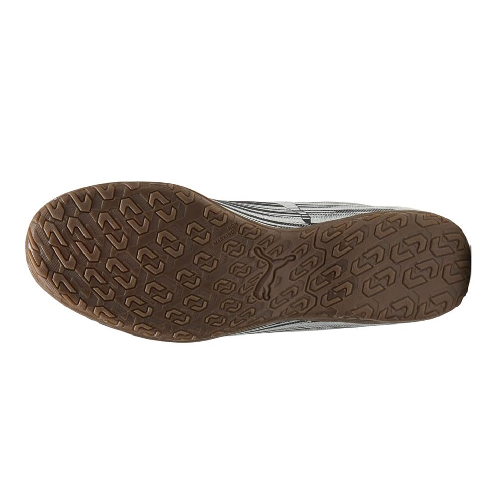 PUMA Men's Attacanto Indoor Trainer Soccer Shoe Sneaker, Black/White, 13