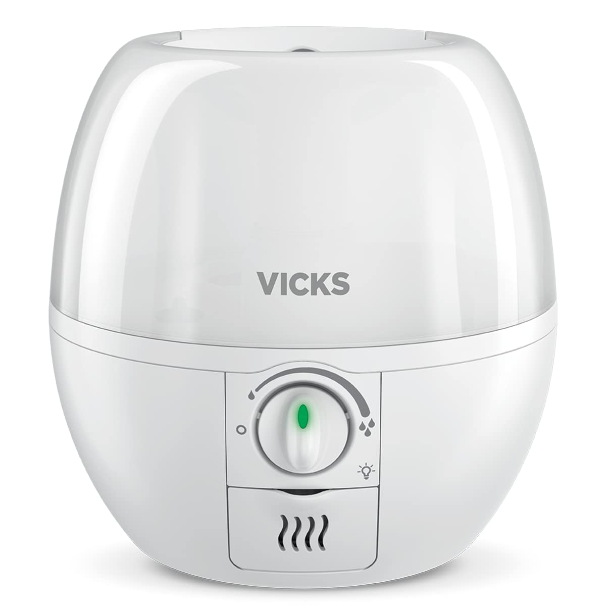 Vicks VUL500C 3-in-1 SleepyTime Ultrasonic Humidifier Diffuser Night-Light, Small Humidifier for Baby, Bedroom, Office Desk, with Variable Output Control, Scent Pad Slots, Auto Shut-Off, 2.3L/0.6Gal