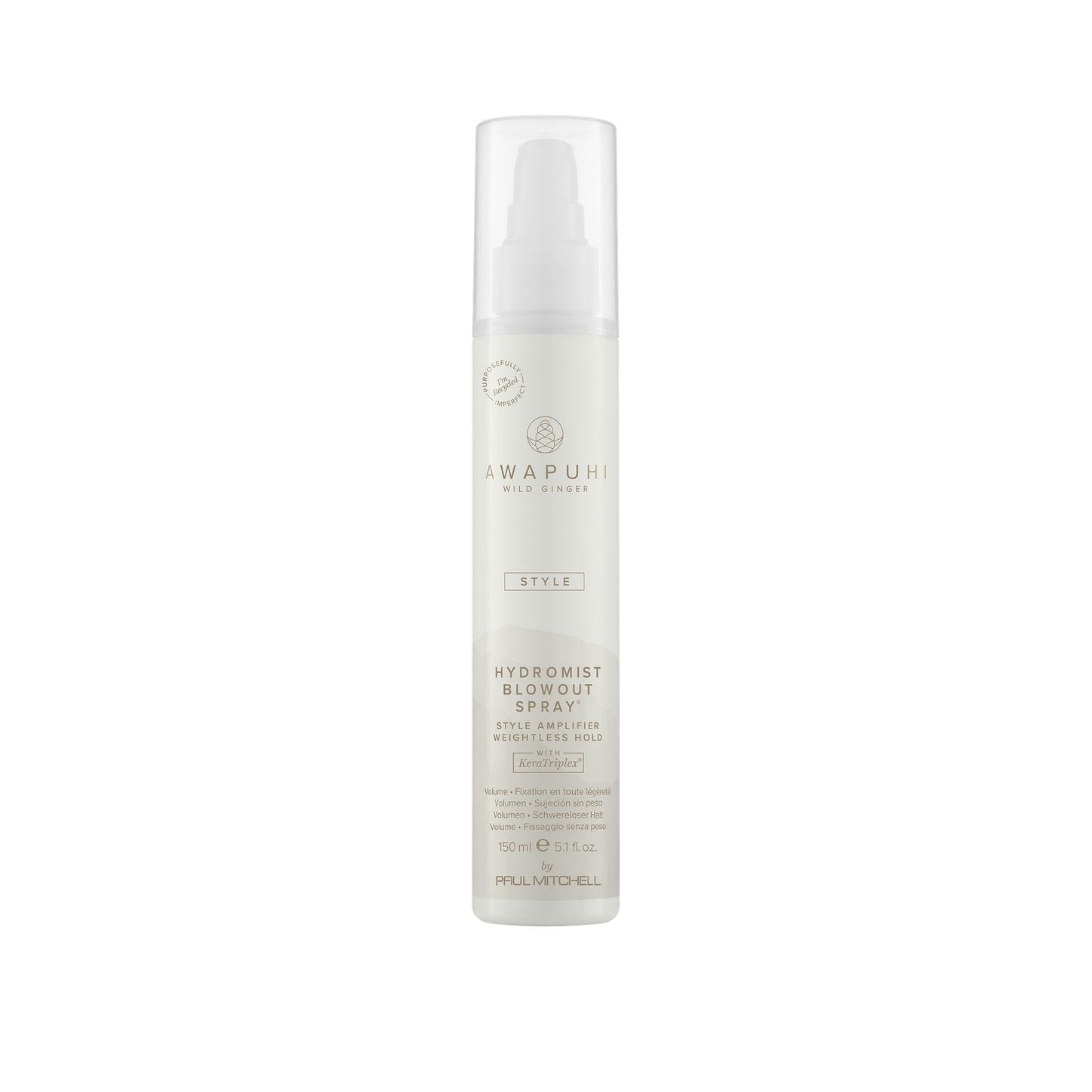 Awapuhi Wild Ginger by Paul Mitchell HydroMist Blowout Spray, Style Amplifier, Weightless Hold, For All Hair Types