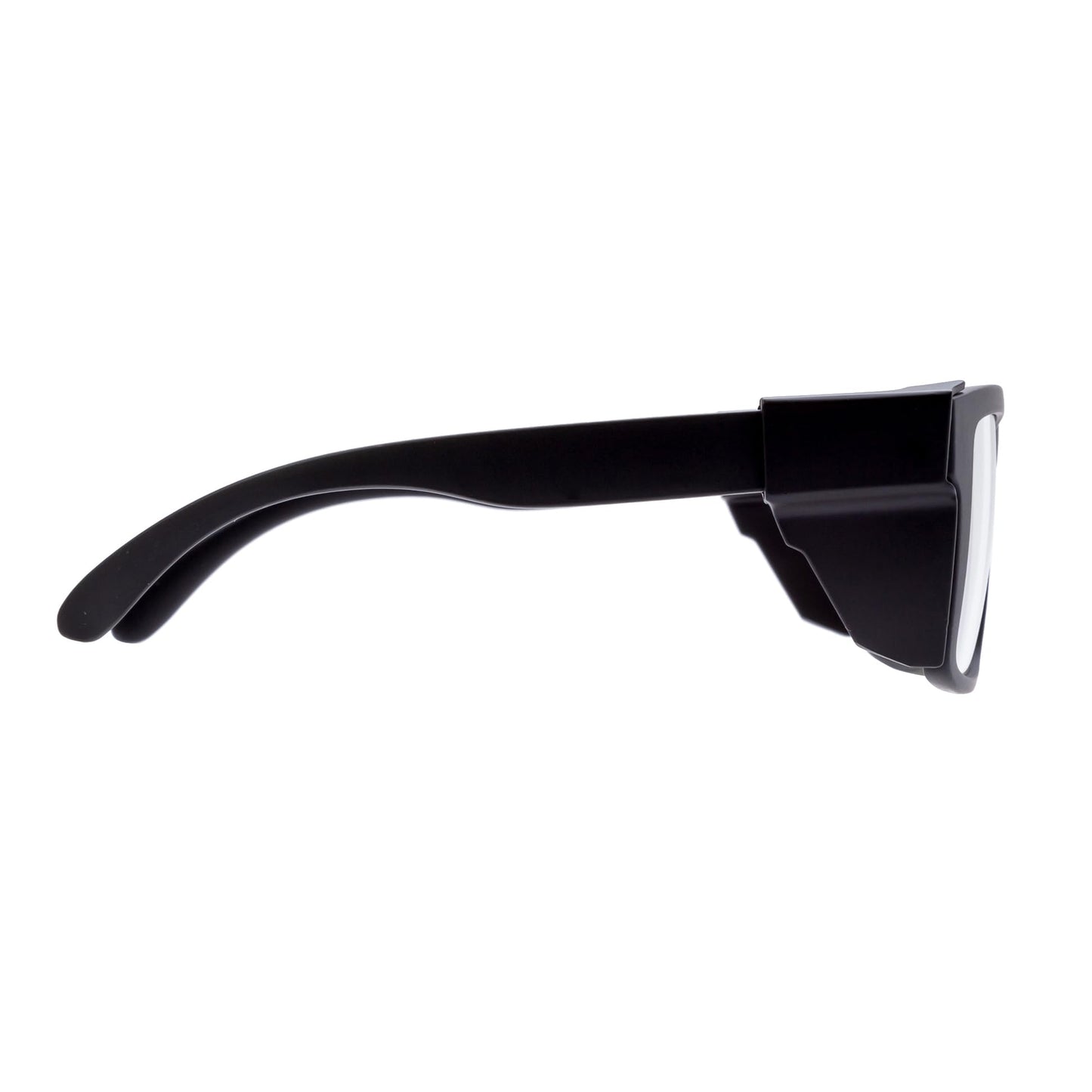 BINGKING Photochromic Safety Glasses, UV400 Blue Light Blocking, ANSI Z87.1, Removable Side Shields, TR90 Frame, Matte Black