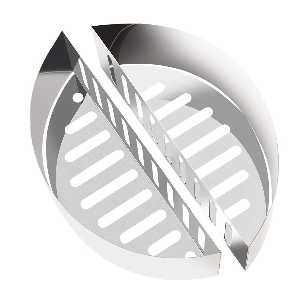 Onlyfire Stainless Steel Contoured Charcoal Basket Holders Fits Kettle Grill,2 pcs for a Set