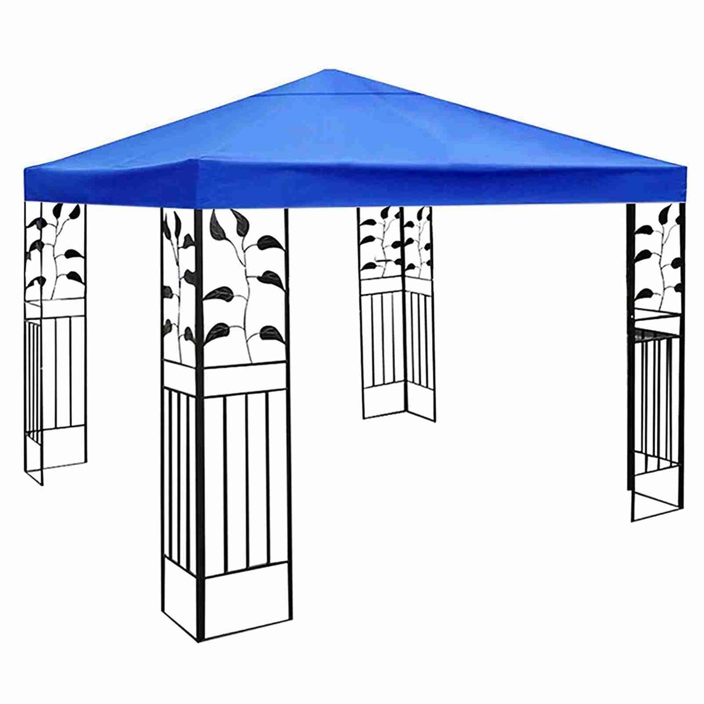 WEOBNAQ 10x10 Ft Gazebo Canopy Top Replacement Cover, Water Resistant Replacement Canopy,for Outdoor Patio Backyard Garden Lawn Sun Shade (Only Top) (Blue, 300x300cm/10x10ft)
