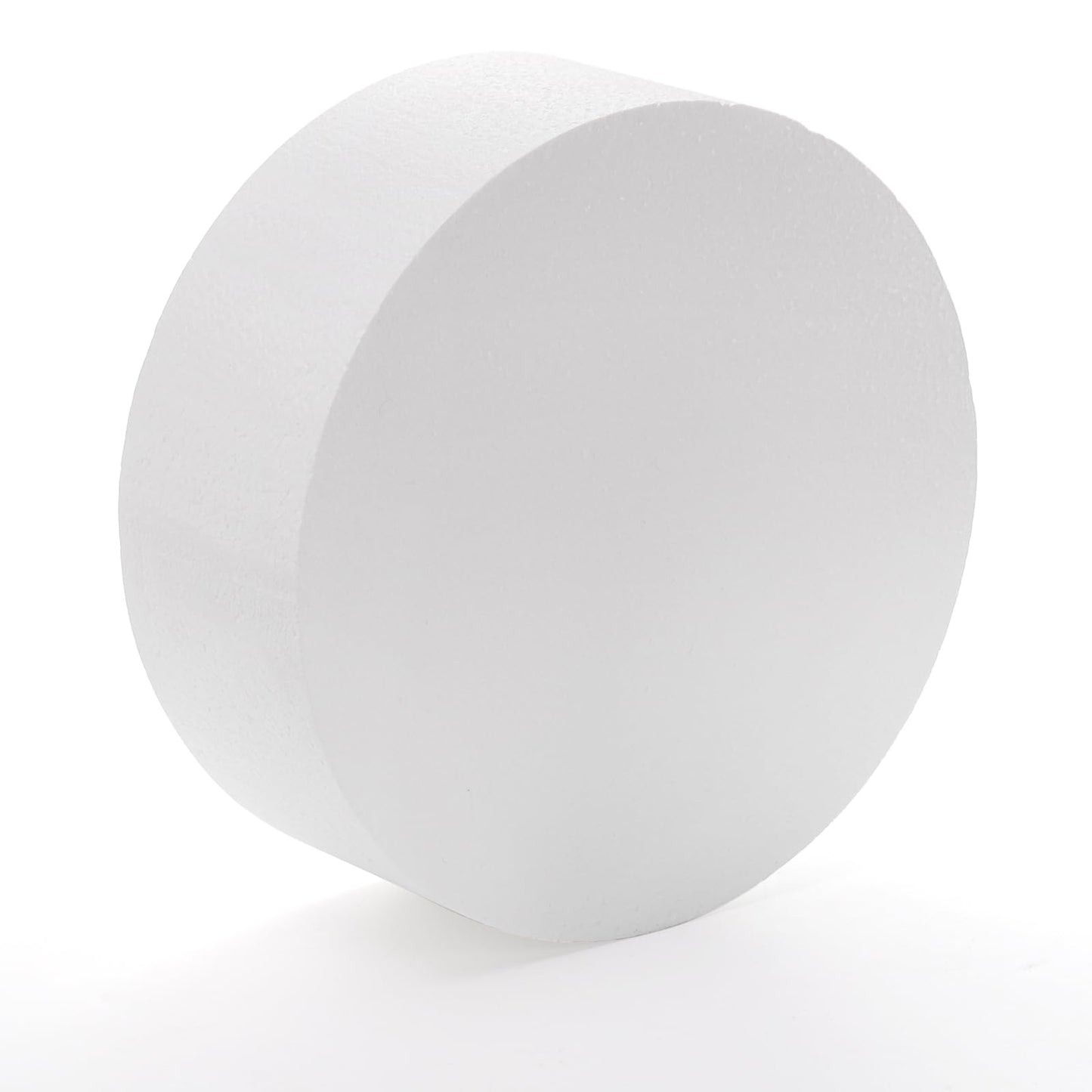 Hedume Set of 4 Round Foam Cake Dummies, 4 Tiers of 4" 6" 8" 10" White Dummy Cake Rounds, Cake Dummy Tier Set for Decorating, Crafts, Baking Displays, Wedding Cake Design, Birthday Cakes, Parties