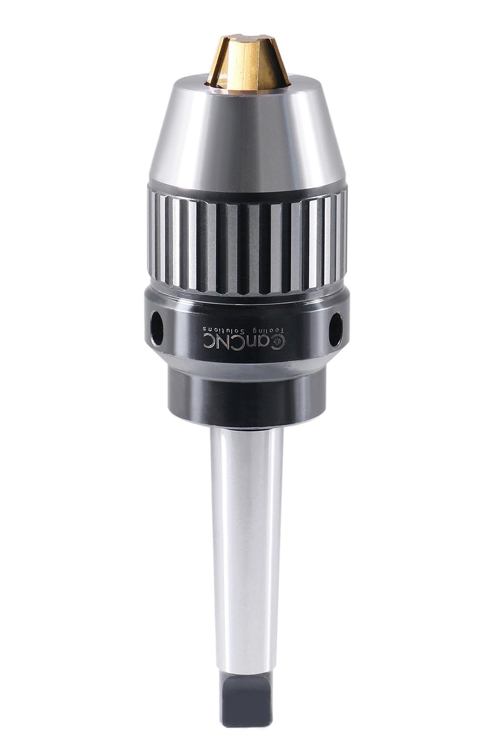 CanCNC Tooling Solutions 1/16-1/2" MT2 Precision Keyless Drill Chuck, Heavy-Duty with Integrated Shank, Titanium Jaws, 0537-1202