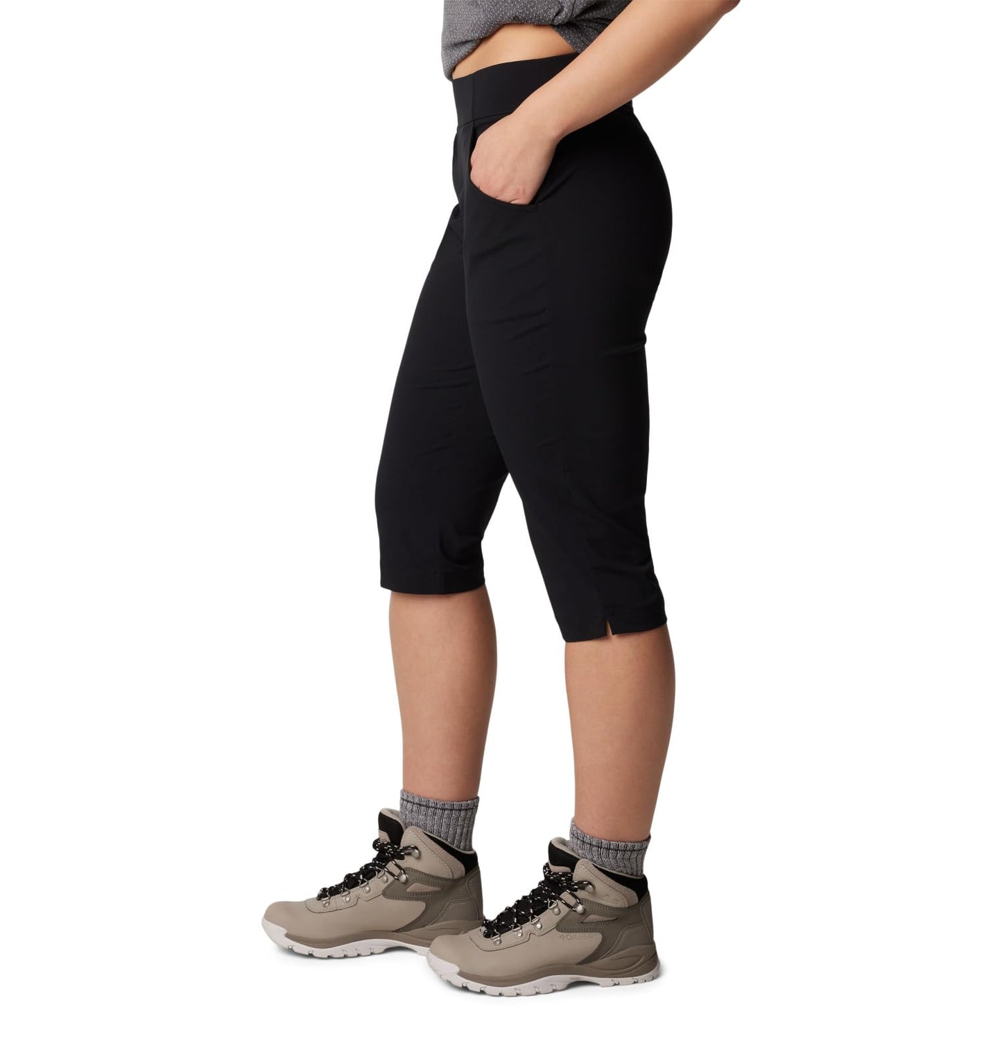 Columbia Womens Anytime Casual Capri, Black, X-Small US