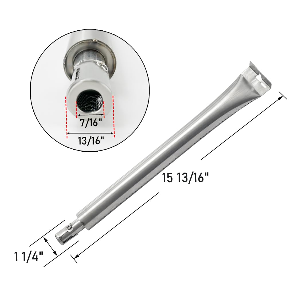 BBQSAVIOR BP61 BBQ Tube Burner Replacement Parts for Broil King Baron, Broil-Mate, Grillpro and Other Gas Grills, 15 13/16 inch x 1 1/4 inch, 4-Pack