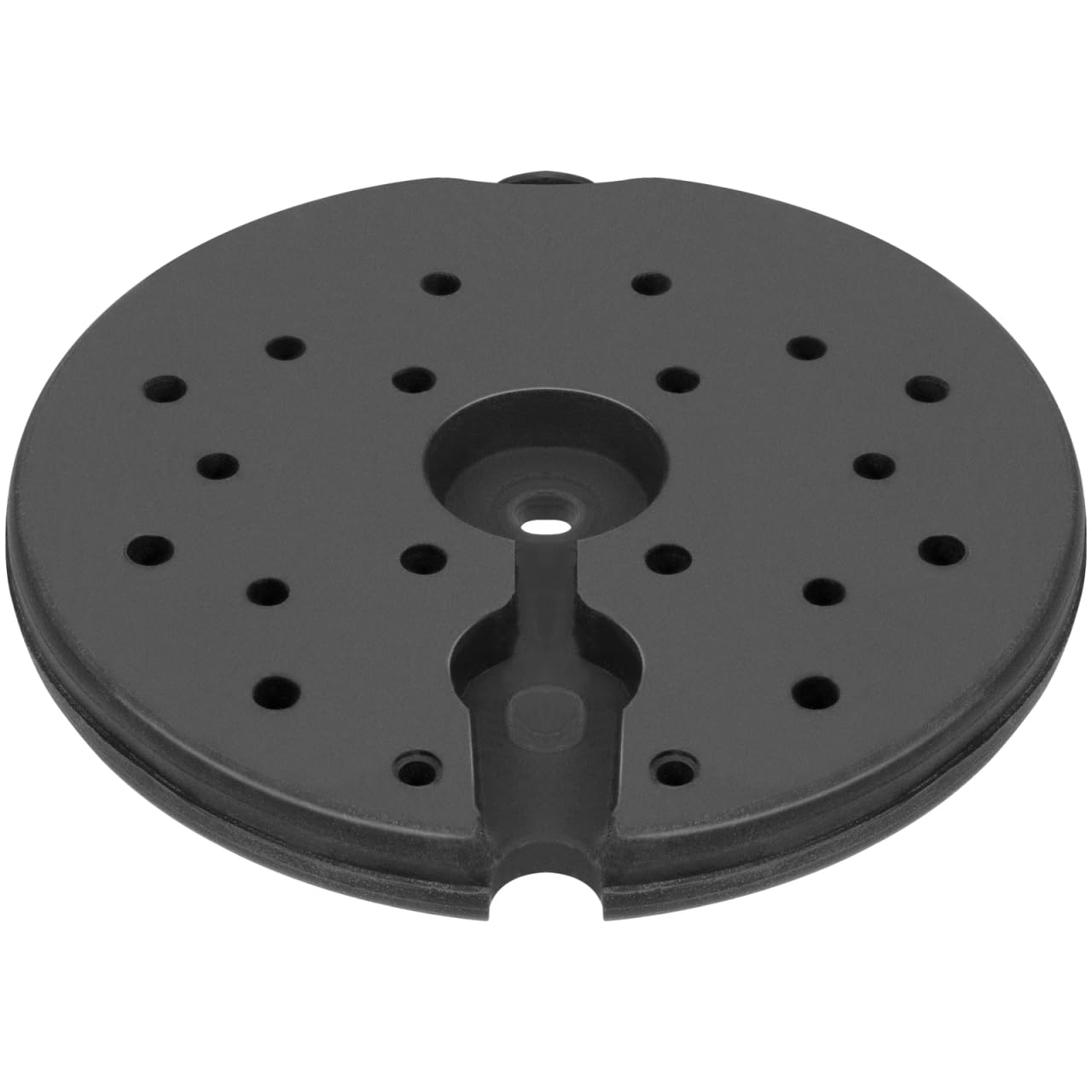 MAGICLULU Lamp Base Counterweight Round Iron Desk Lamp Weight Replacement Floor Loader Base for Bedroom Black 23.3cm