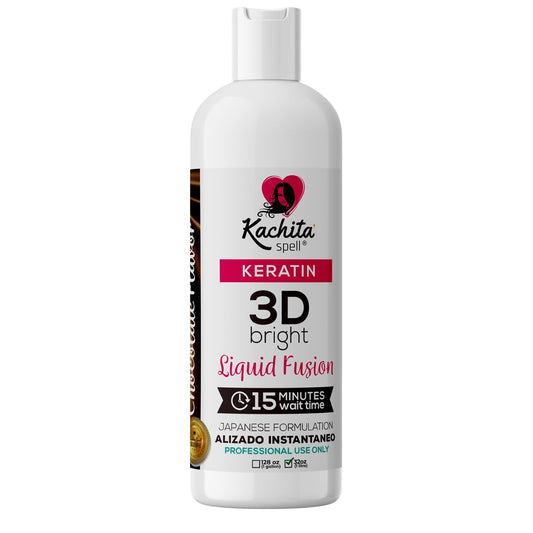 Brazilian Keratin Treatment Hair Straighteners IMPROVED FORMULA 3D Hight Bright 1L Kachita Spell Made in USA…