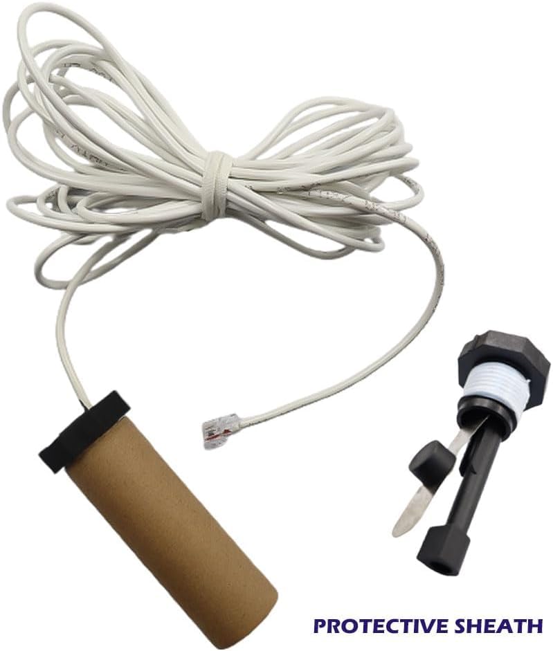 KEYOPO Flow Switch Assembly GLX-FLO-RP for Hayward/Goldline Aquarite Salt Systems Pool Flow Sensor Fit for All Hayward Goldline & Aqua Salt Chlorine Generators,15-Foot Cable