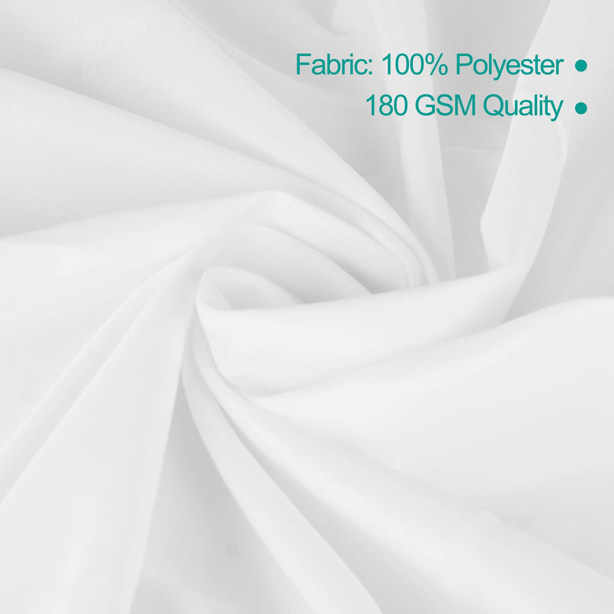 Emart Table Cloths Rectangular, 6 Pack 60 X 102 Inch White 100% Polyester Multipack Tablecloths Bulk, Banquet Wedding Reception Event Party Picnic Rectangular Table Nappe Cover