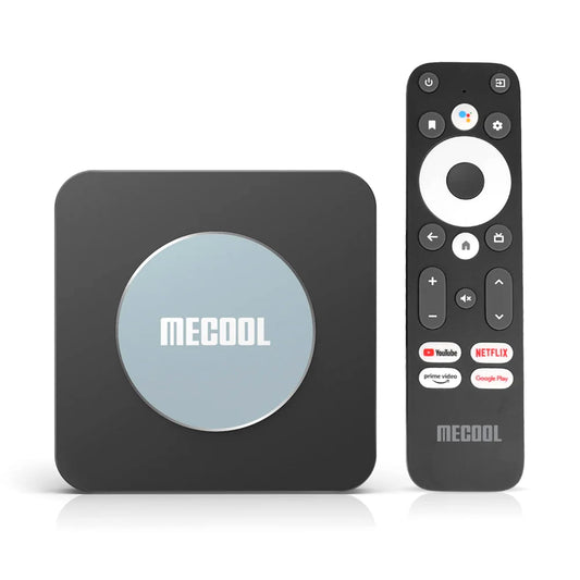 Android 11.0 TV Box, MECOOL KM2 Plus 2GB 16GB Smart TV Box with Netflix Certified, Google Assistant Dolby Atmos, TV Box 4K Support AV1, 2.4G/5G, Ethernet, WiFi 5, BT 5.0 with Amlogic S905X4