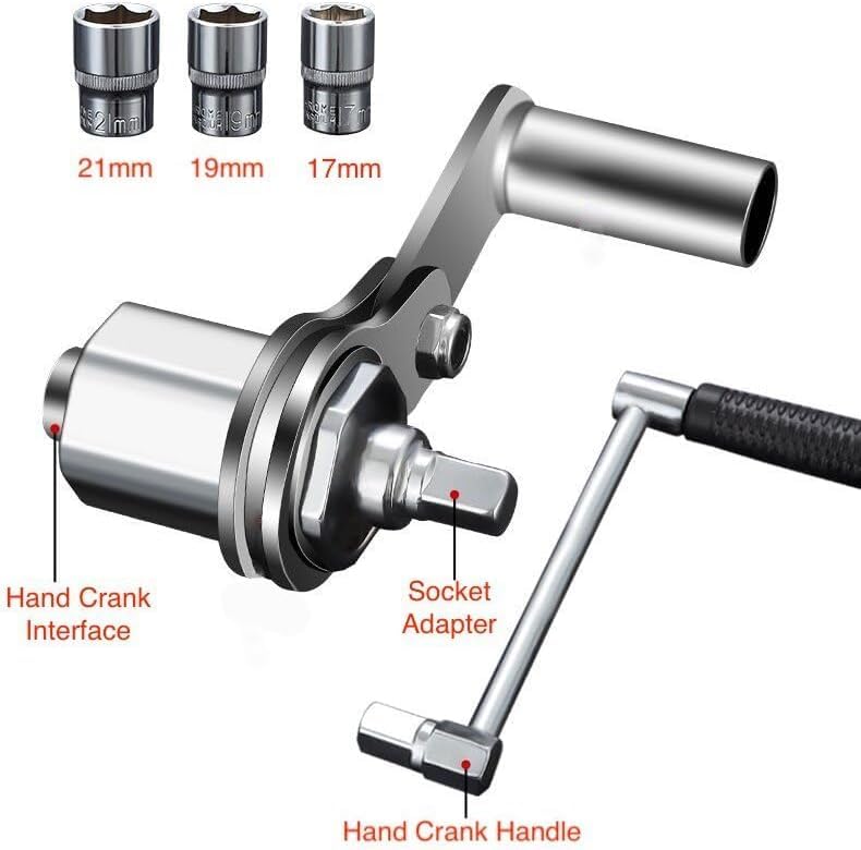 Torque Wrench, Portable Wrench Sockets Set, Lug Nut Remover, Multiplier Set 1/2” DR w/ 3 Sockets, Labor Saving Hand Lug Nut Wrench Kit (Max 680N/M, Upgraded 8-Point)