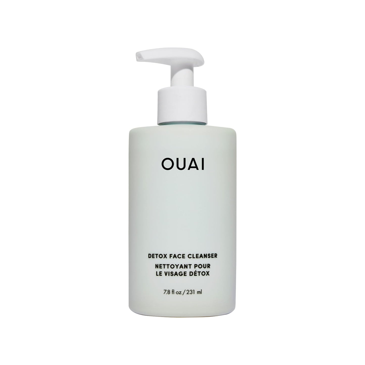 OUAI Detox Facial Cleanser - Deep Cleansing Face Wash with Glycolic Acid, Niacinamide & PHA - Removes Sweat, Dirt & Oil Without Drying - Gentle Face Cleanser for Post-Workout (7.8 Fl Oz)