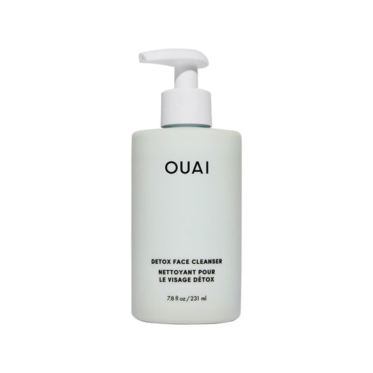 OUAI Detox Facial Cleanser - Deep Cleansing Face Wash with Glycolic Acid, Niacinamide & PHA - Removes Sweat, Dirt & Oil Without Drying - Gentle Face Cleanser for Post-Workout (7.8 Fl Oz)