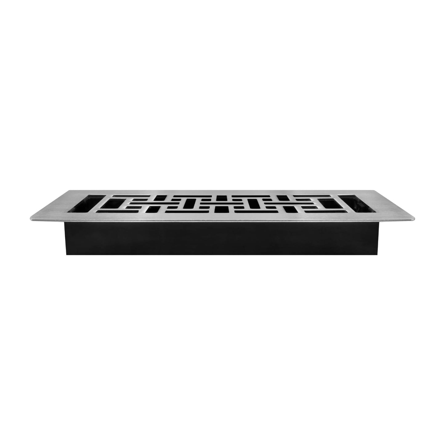 Decor Grates (4-Pack) LAJH310-NKL Oriental Low Profile Floor Register, 3x10 Inches, Brushed Nickel Finish