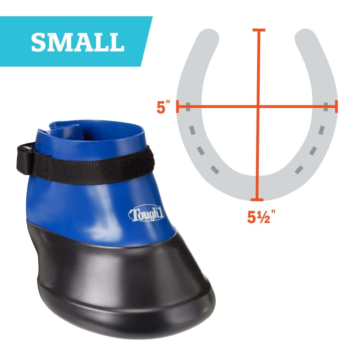 Tough 1 Hoof Saver Boot, Royal Blue, Small