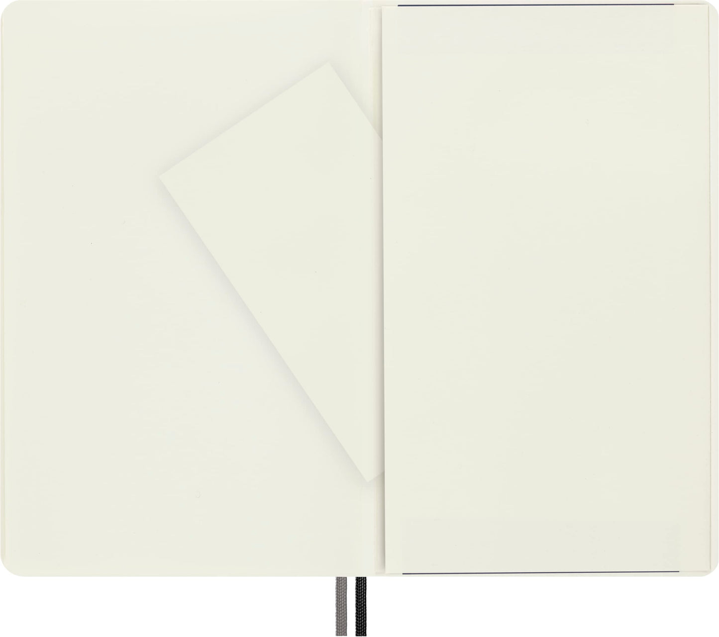 Moleskine Notebook, Expanded Large, Plain, Black, Soft Cover (5 x 8.25)