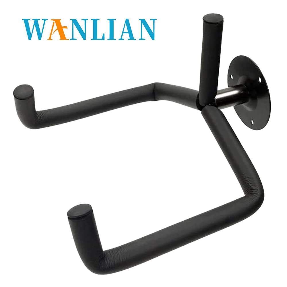 Guitar Wall Mount Hanger Horizontal,Electric Guitar Wall Mount Display Ukulele Slatwall Hawaiian Guitar Holder Bass Stand Rack Hook with Screws,2 Pack