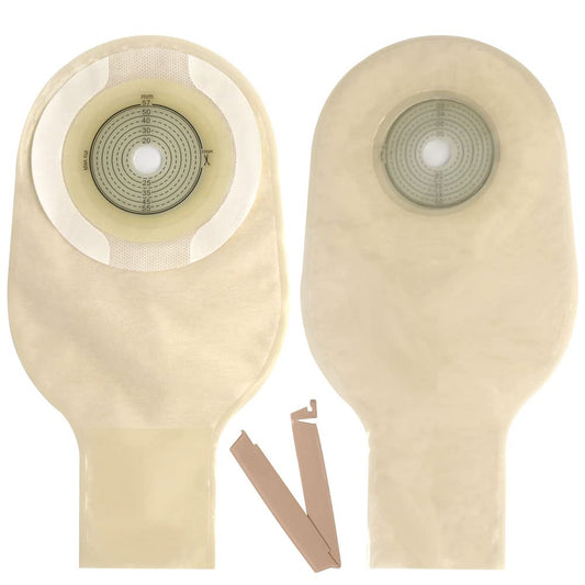 20PCS Colostomy Bag,Colostomy Supply, One Piece Drainable Ostomy Bag for Colostomy Ileostomy Stoma Care (Cut-to-Fit)