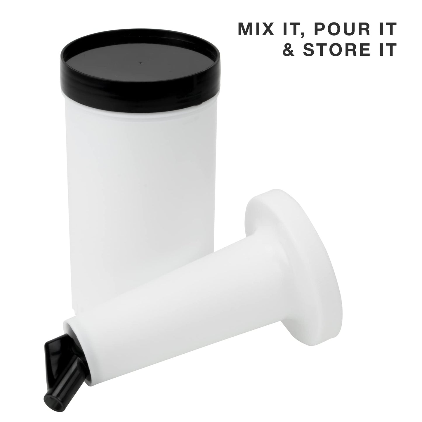 Cocktailor 7 Pack of Colorful Juice Pouring Spout Bottle Containers - 32 oz Plastic Barware for Mixing, Pouring, and Storing Cocktails, Juices, Syrups, Oils