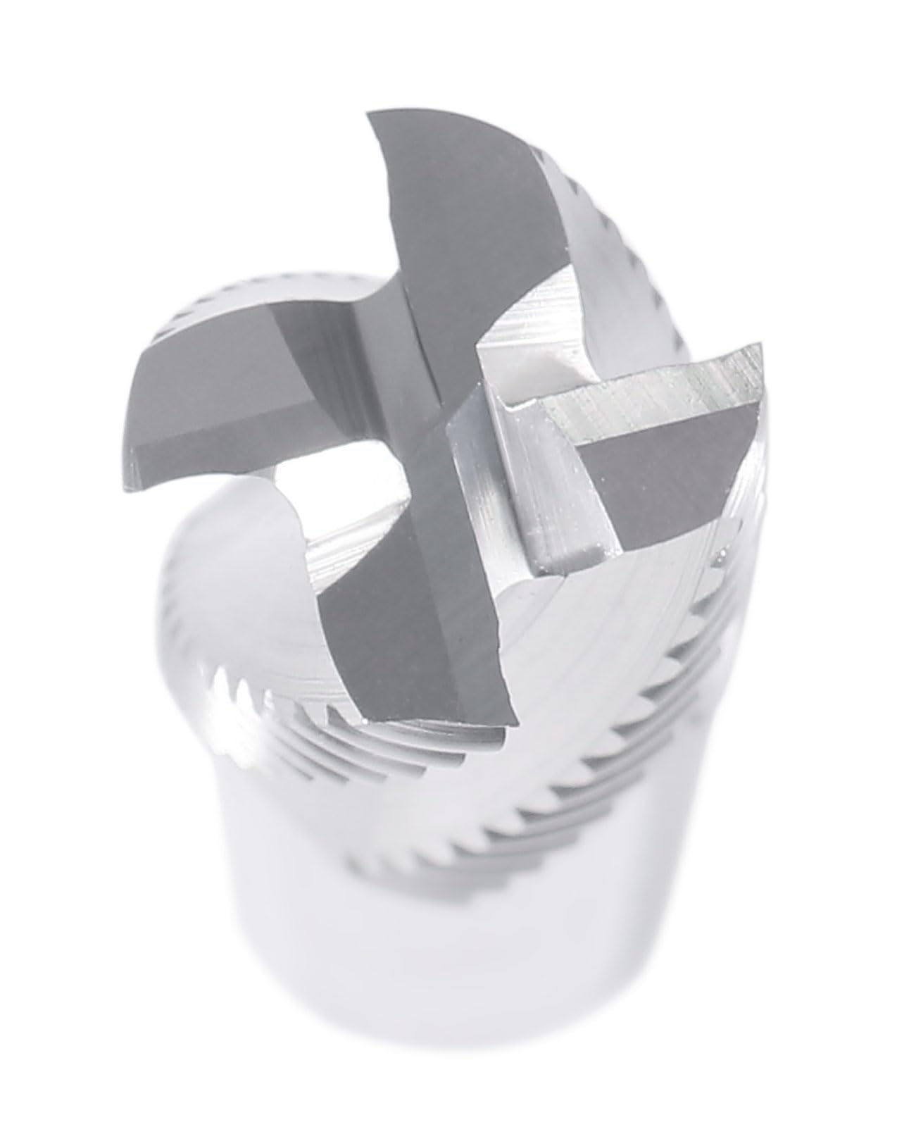 Accusize Industrial Tools 7/8 Inch 4 Flute, 7/8 x 3/4 x 1-5/8 x 4-1/8 Inch M42-8% Cobalt Roughing End Mill, Center Cutting, 1002-0078