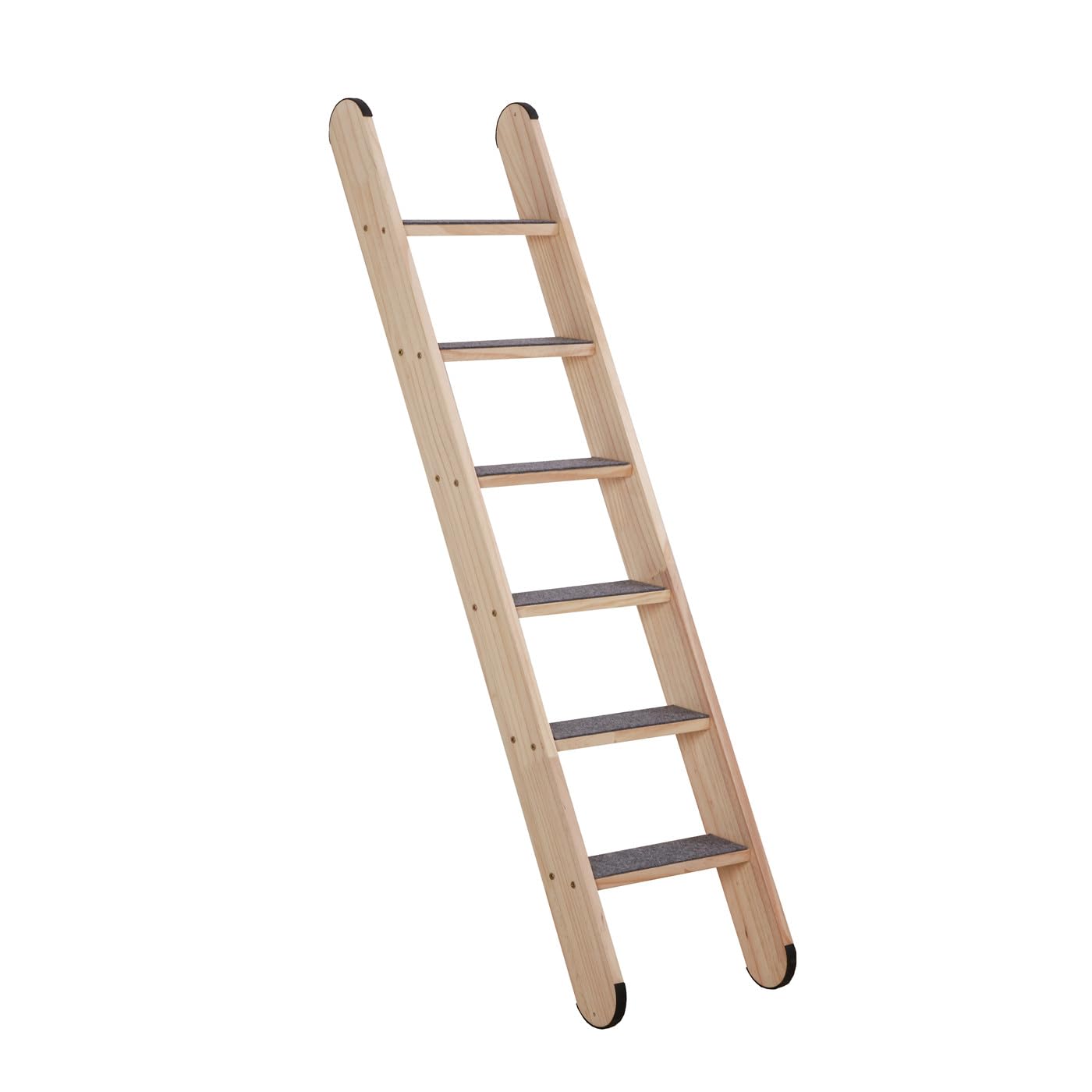 SHENGOCASE Solid Wood Wall Leaning Cat Ladder for Indoor Cats and Small Medium Dogs, Step for Window Bed, Wall Climbing Furniture (47.2")