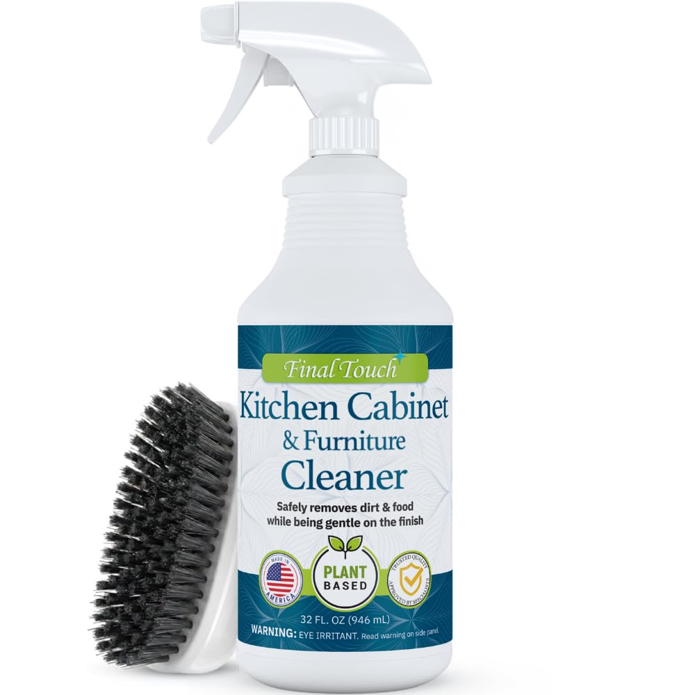 Kitchen Cabinet Cleaner - Plant Based Cleaner Solution for Cabinet Finishes, Safe for Daily Use, No Residue, Eco-Friendly - 950ml by Final Touch