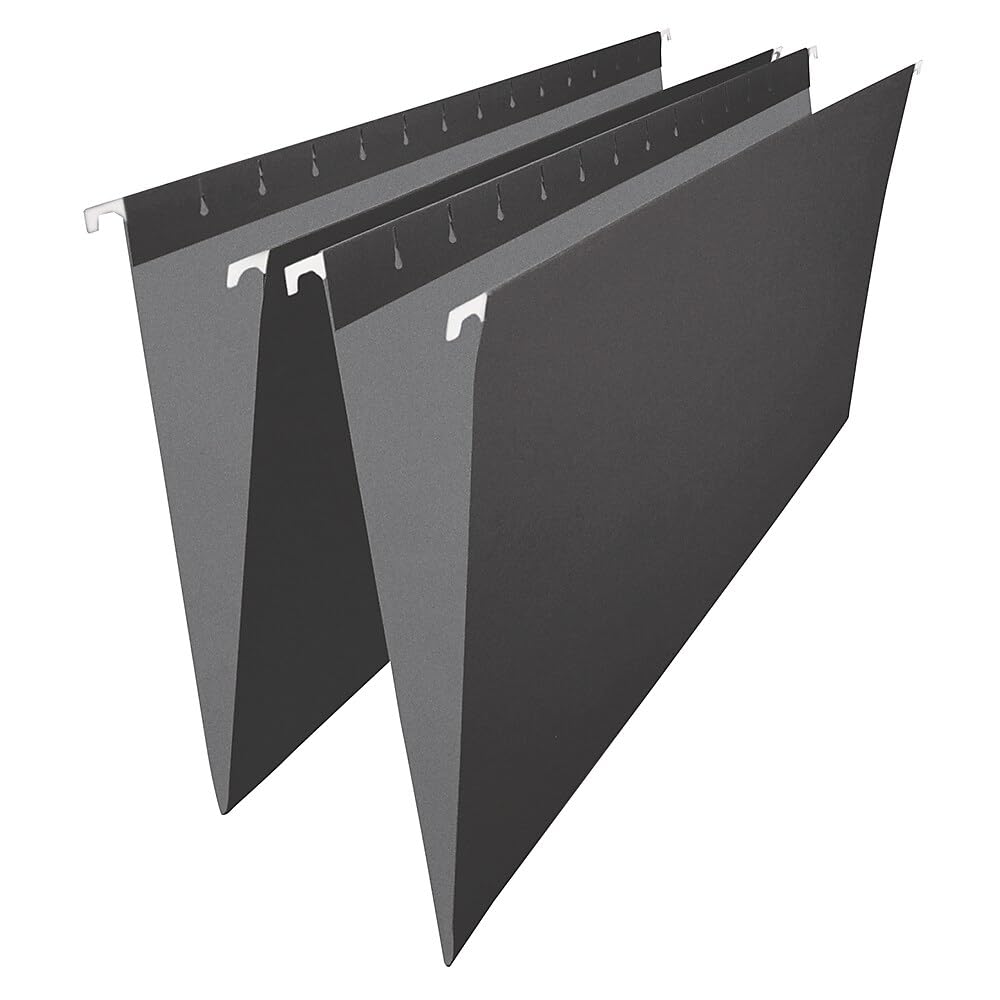 Staples Black Hanging File Folders - Legal Size - 25 Pack