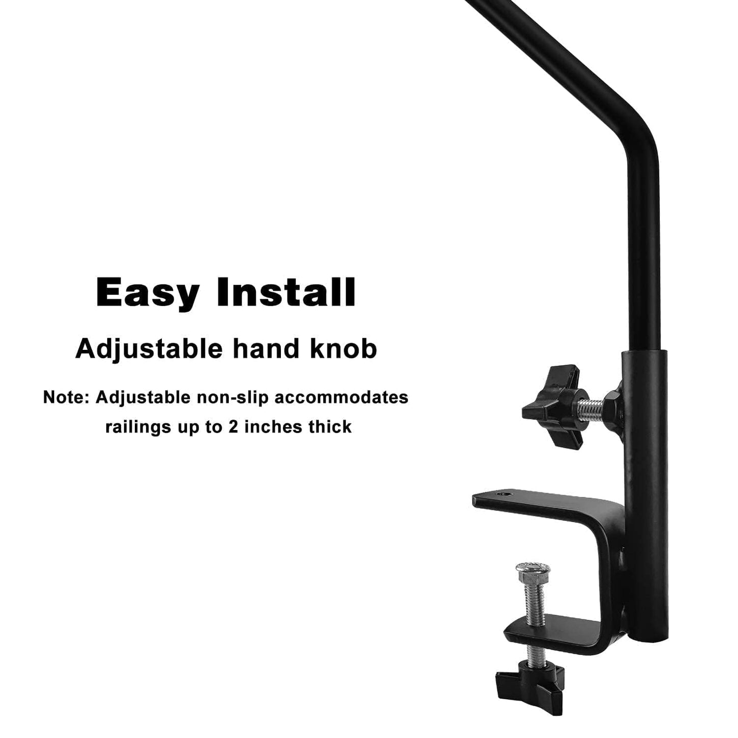 MIXXIDEA Heavy Duty Extensible Deck Hook - Adjustable for Hanging Bird Feeders, Plants, Wind Chimes, Lanterns