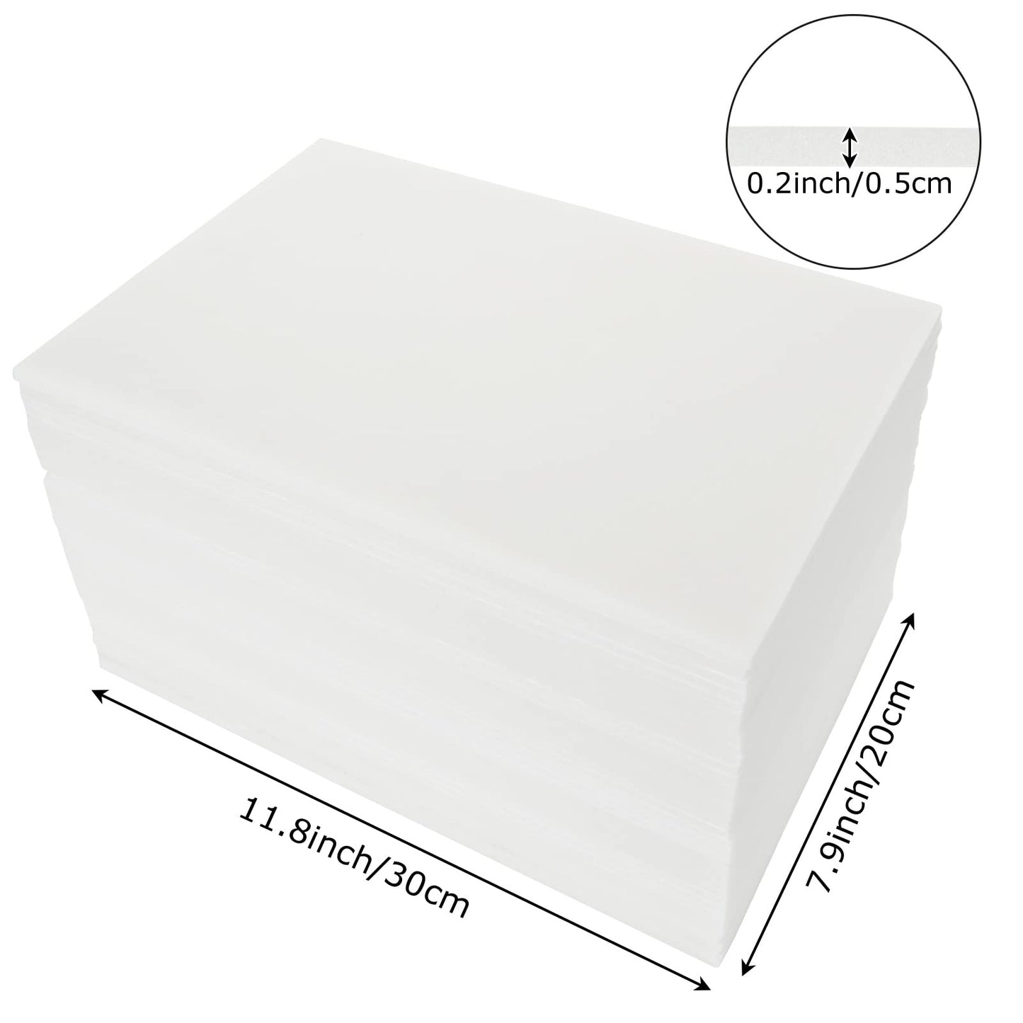 DAJAVE 36Pack 8x12 Inch Foam Core Board, 3/16(5MM) Inch Thickness White Foam Boards, Polystyrene Poster Board Foam Backing Boards for Craft, Presentations, School, Office & Art Projects