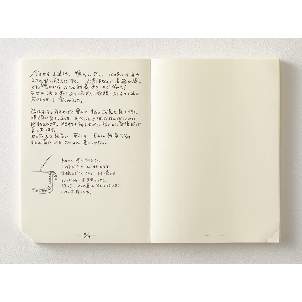 DESIGNPHIL Midori 15312006 Notebook, MD Notebook, Journal, A5, 1 Page Per Day, Unruled, A