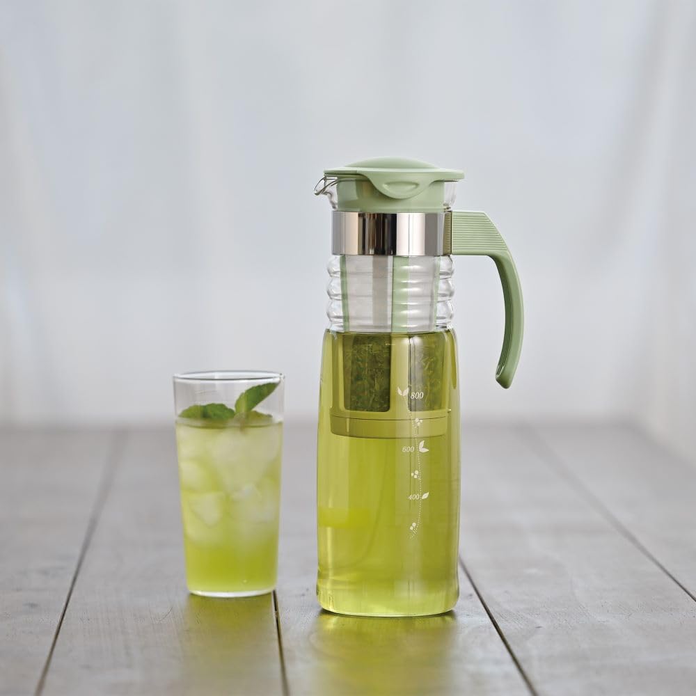 Hario Mizudashi Cold Brew Tea Maker, 1200ml, Smoky Green