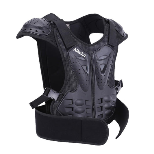 Aikelai Kids Chest Armor Back Spine Chest Body Protector Motorcycle Motocross Protection Gear Guard Dirt Bike Riding Racing Vest for Child (L)