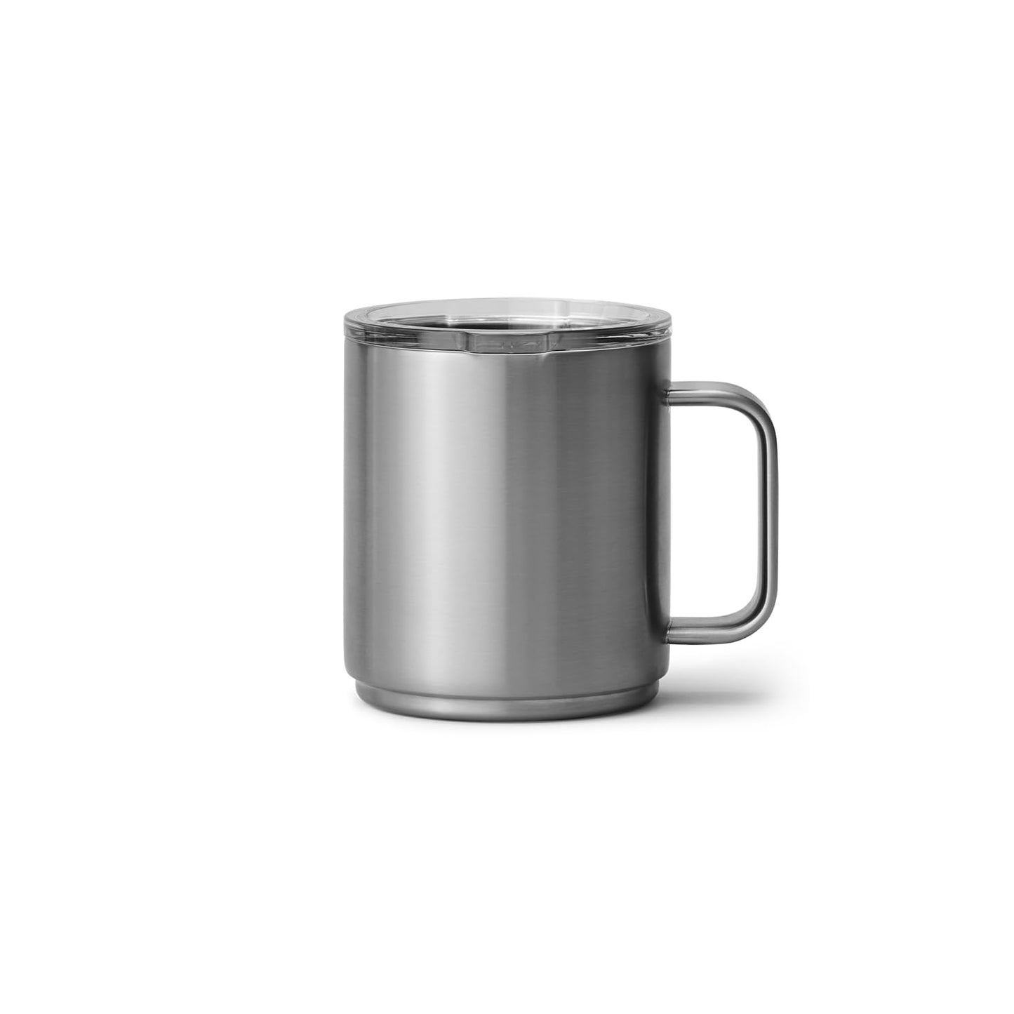 YETI Rambler 10 oz Ceramic Lined Stackable Mug, Vacuum Insulated, Stainless Steel with MagSlider Lid, Stainless