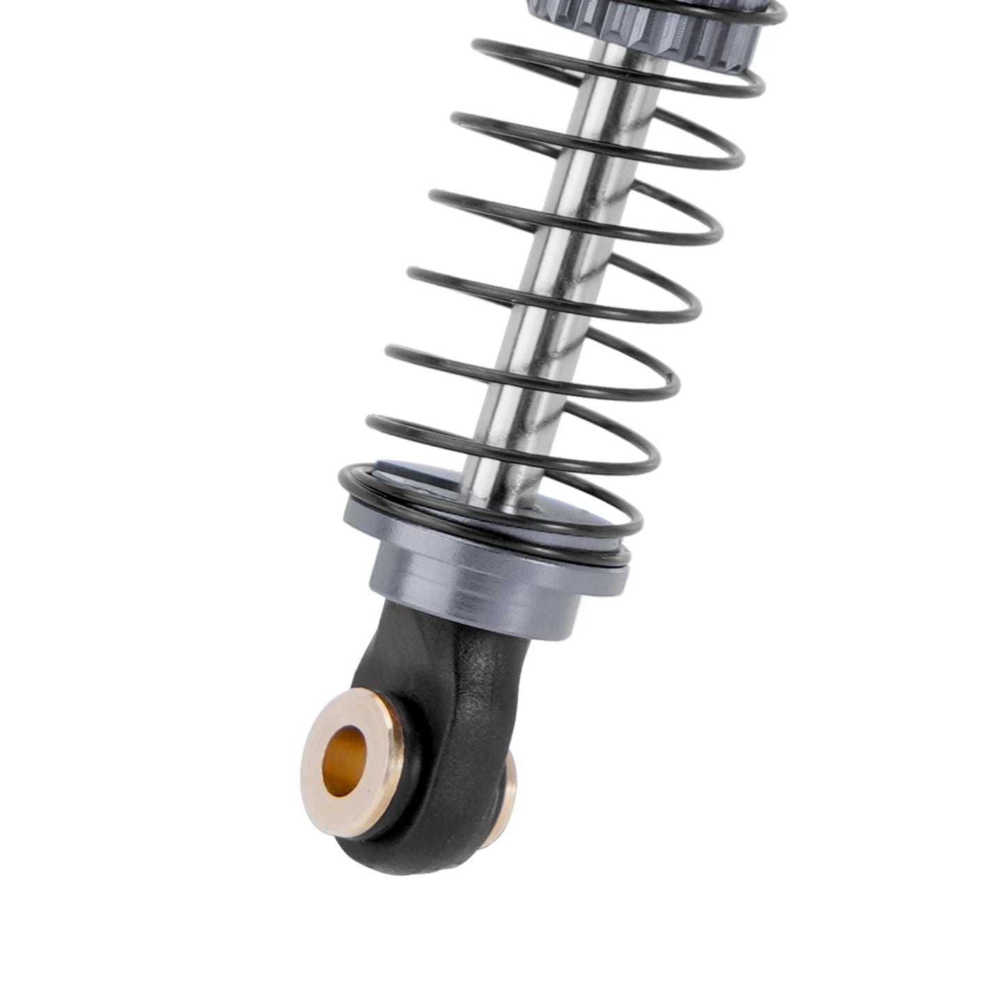 INJORA 59MM Shocks Longer Threaded Shock Absorber Oil Damper for TRX4M TRX4MT 1/18 RC Crawler Upgrade (Grey)