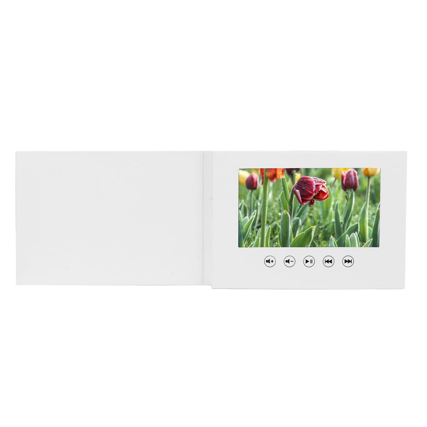 Video Greeting Card, Electronic Greeting Card with LCD Screen, 128M Memory Video Brochure for Father Day Mother Day Christmas Anniversary, Thanks Cards Rechargeable (7 Inch 1500mAh)