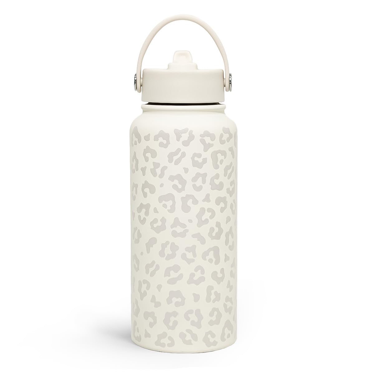 Leopard Print Water Bottle Stainless Steel Vacuum Insulated with Lid Leopard Print Water Bottles for Gym Sports Travel Outdoor Gifts for Women Girls Ladies Birthday
