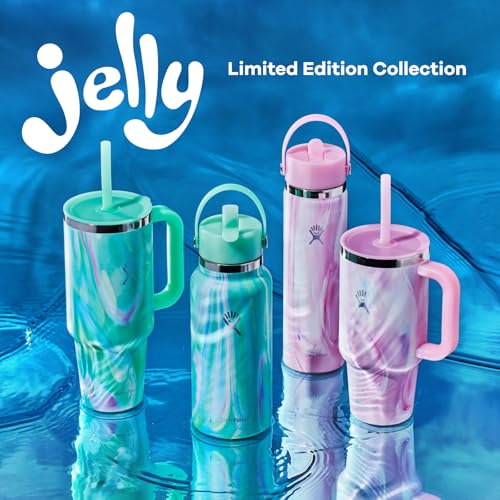 24 OZ Wide Flex Straw Cap Jelly Pink