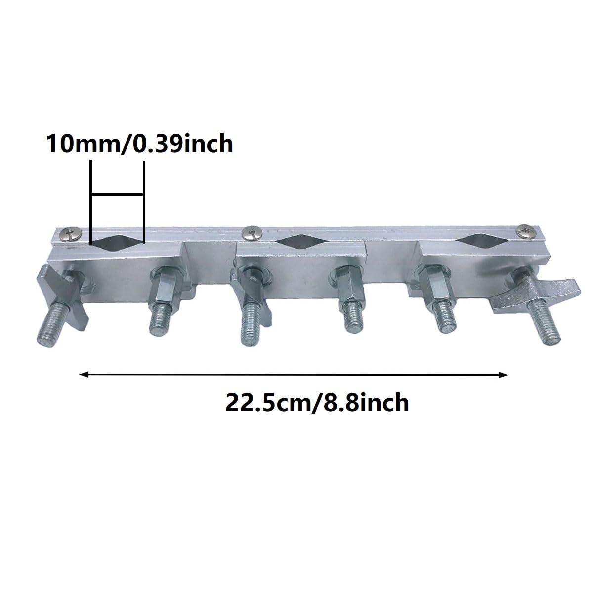 TUOREN Drum Multi Clamp 3 Position Cymbal Stand Mount Clamp Drum Expansion Clip Drum Set Mounting Pipe Clamp Accessory Hardware Parts