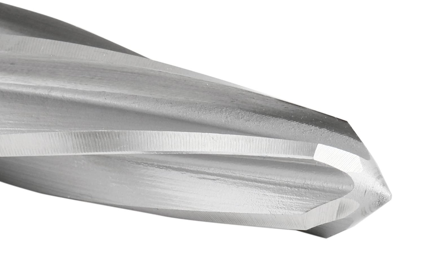 Accusize Industrial Tools 1-1/16 inch by 5 inch Flute Length Hex Shank H.S.S. Aligning Reamer, 7 inch Overall Length, Spiral Flute, 0523-6055