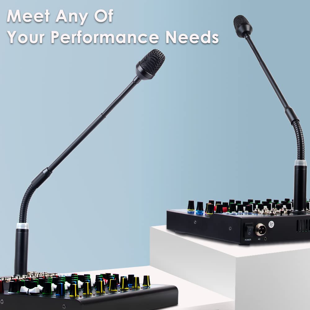 Depusheng Professional Dynamic DJ Microphone for Mixer Dedicated Disc Shouting Microphone KTV Bar Gooseneck DJ Mic
