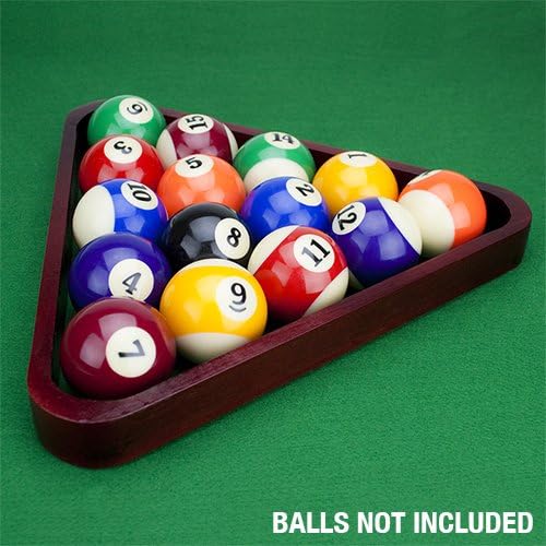 Felson Billiard Supply FELS-003.004 Mahogany Triangle and Diamond Billiard Ball Racks