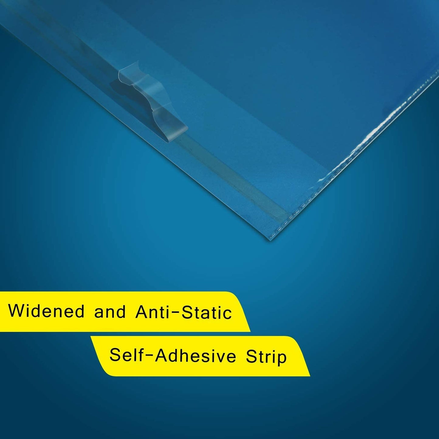 1000 Count - 8" x 10" Self Seal Clear Cello Cellophane Resealable Plastic Poly Bags for Photo, Jewelry, Bakery, Treats, Party Favors