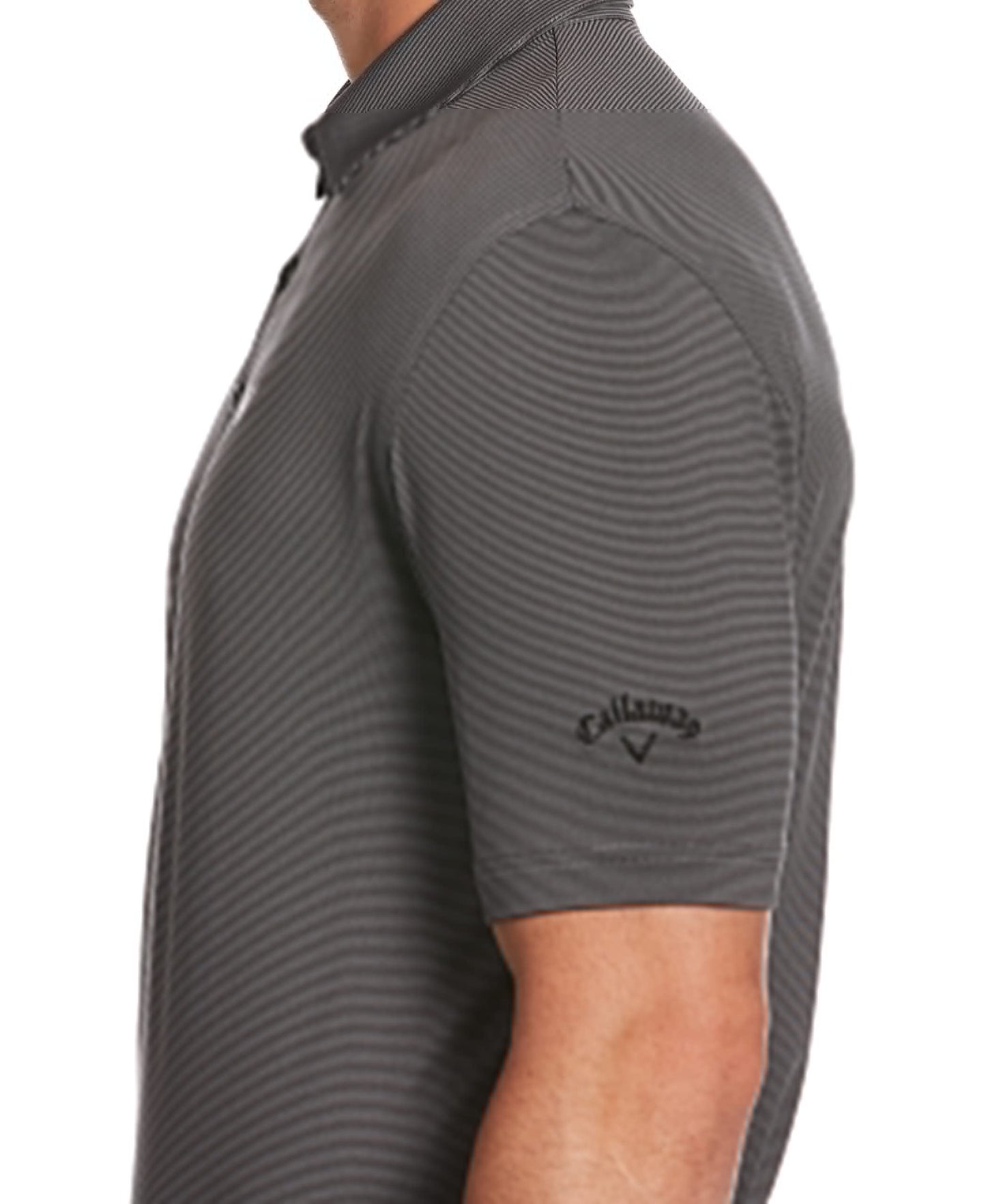 Callaway Men's Fine Line Stripe Short Sleeve Golf Polo Shirt