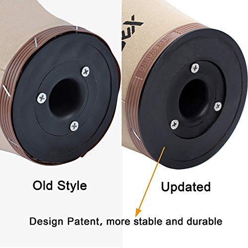 GEX Canvas Block Cork Wig Mannequin Head for Wig Making Drying Styling Display with Table C Stand Clamp Holder&GEX Wig Grip (Light Brown 24")