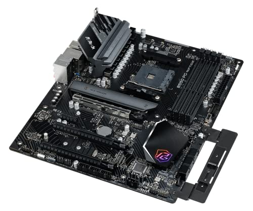 ASRock AMD B550 PG Riptide ATX Motherboard Dual Channel DDR4 4933 MHz AM4 Socket 128 GB SATA3 6.0 Gb/s M.2