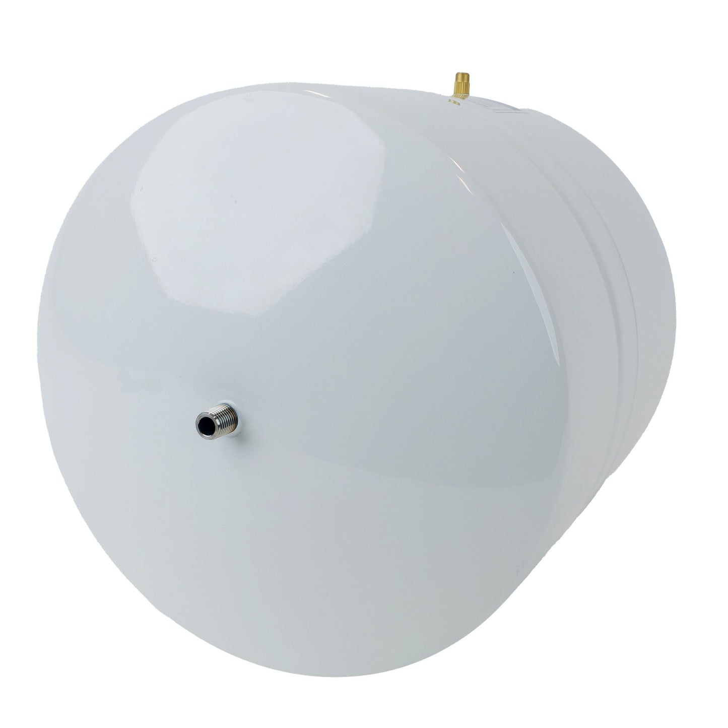Neo-Pure RO-132 Reverse Osmosis Storage Tank Powder Coated Steel w/Tank Valve Female Elbow 1/4" FPT x 3/8" Quick-Connect (Stainless Steel, 4.5 Gallon)