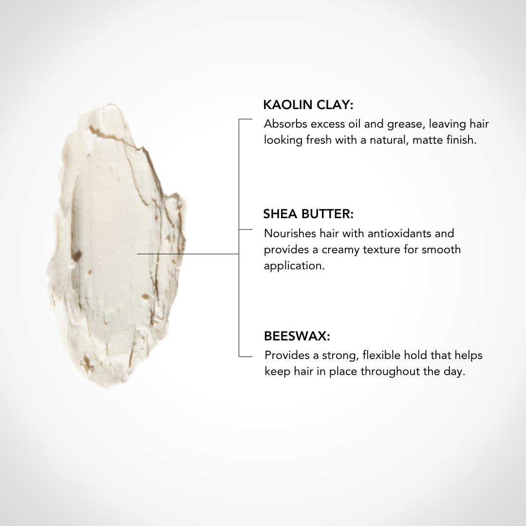 BLUMAAN Matte Cream Clay - Medium to High Hold Matte Finish - Versatile, Easy To Apply, Weightless Control, Quick Effortless Texture with Natural Ingredients - 71 ml/2.5 oz