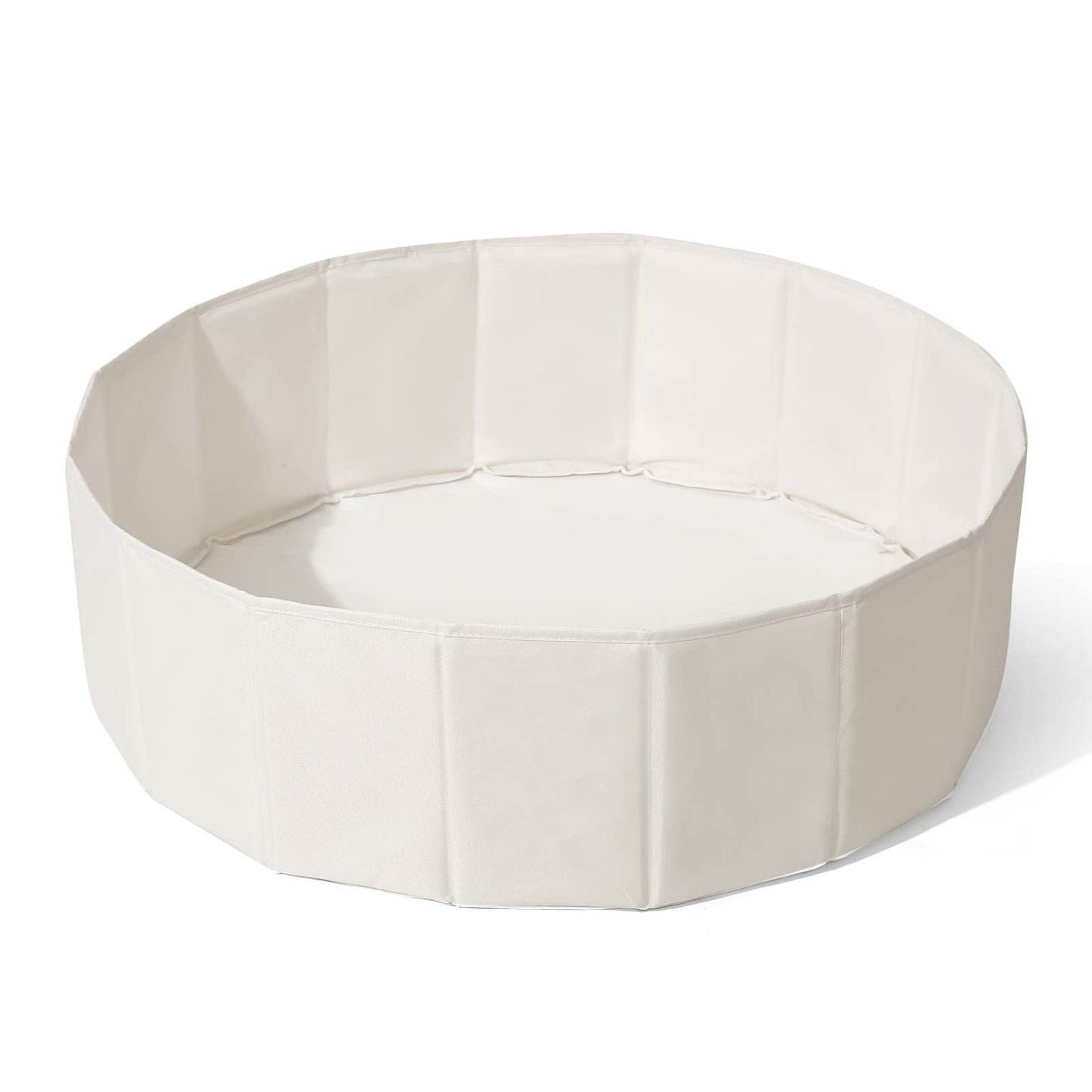 Foldable Ball Pit for Toddlers Babies Dogs Cats Infant Children, Ball Pool with Storage Bag for Boys Girls, 31 Inch Beige (Balls Not Included)