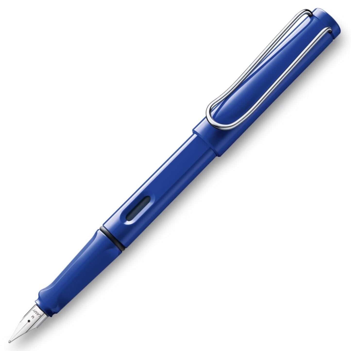 Lamy Safari Fountain Pen, Shiny Blue Barrel - Medium Nib
